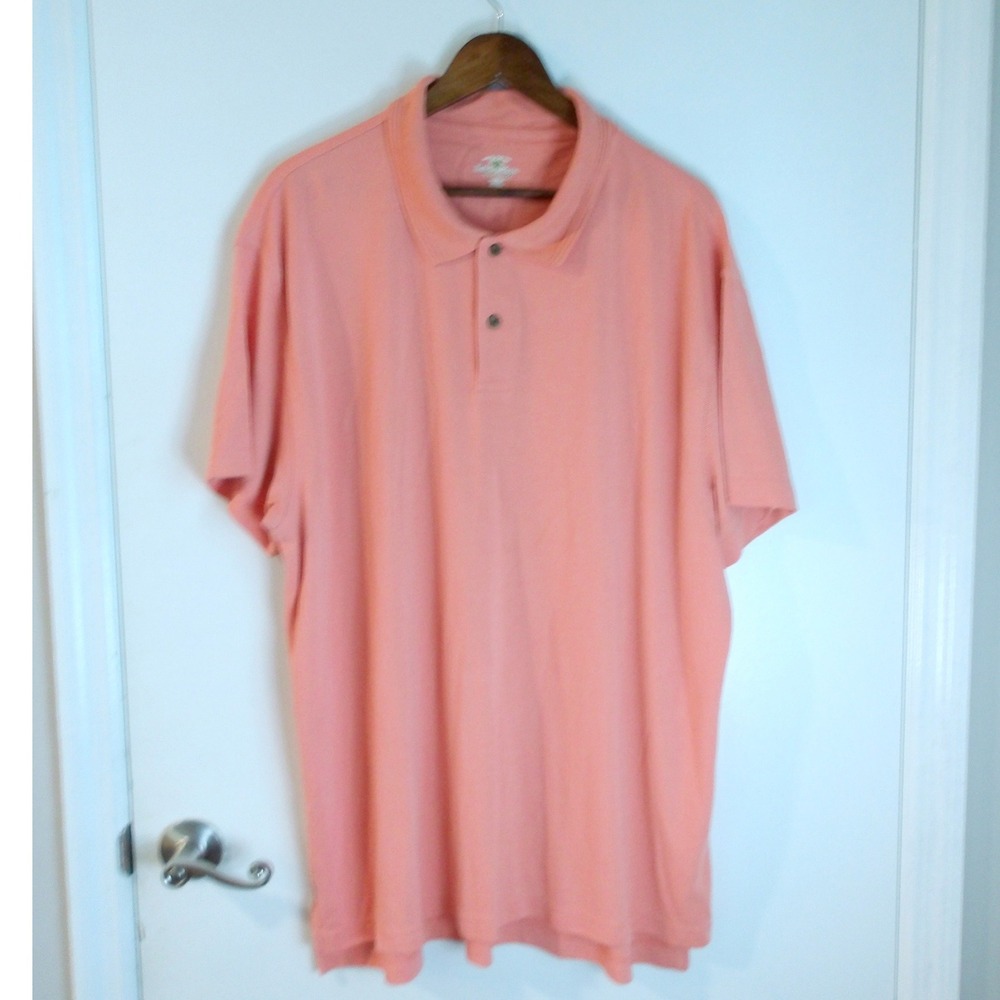 Island Shores Polo Shirt Short Sleeve Collared‎ Golf Shirt Summer Top XXL /#6132